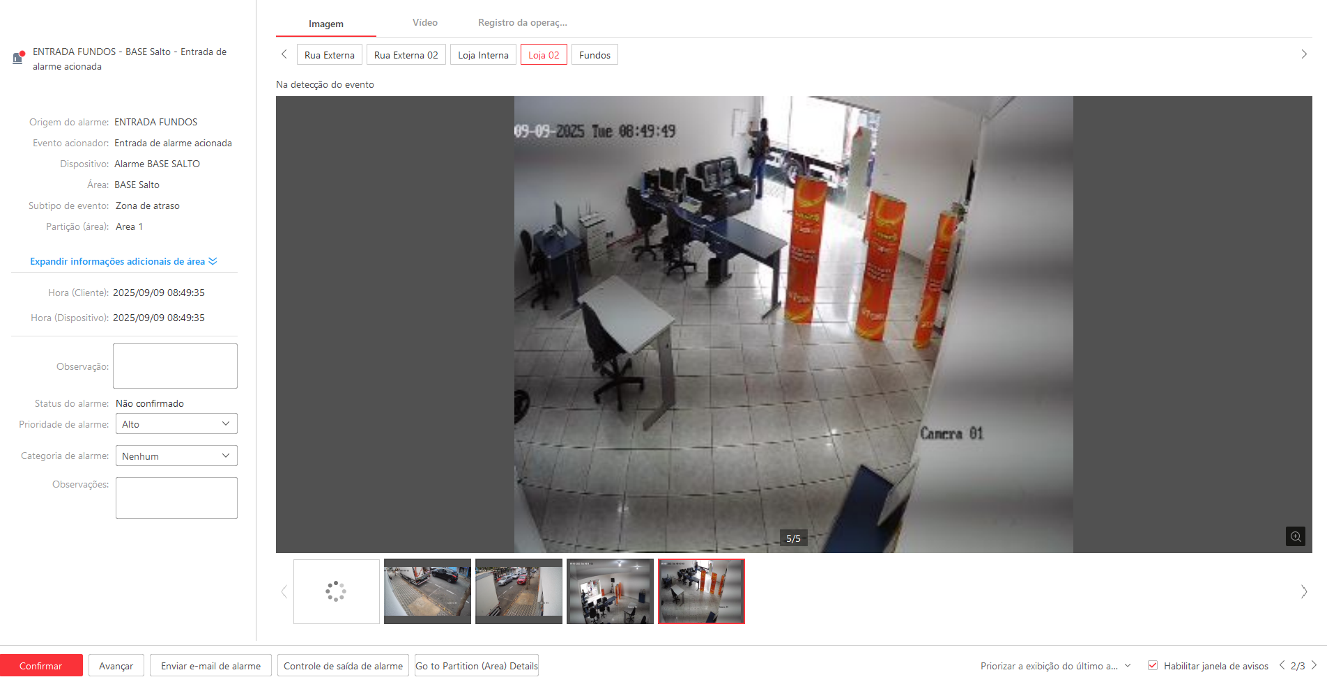 Imagem da ocorrência