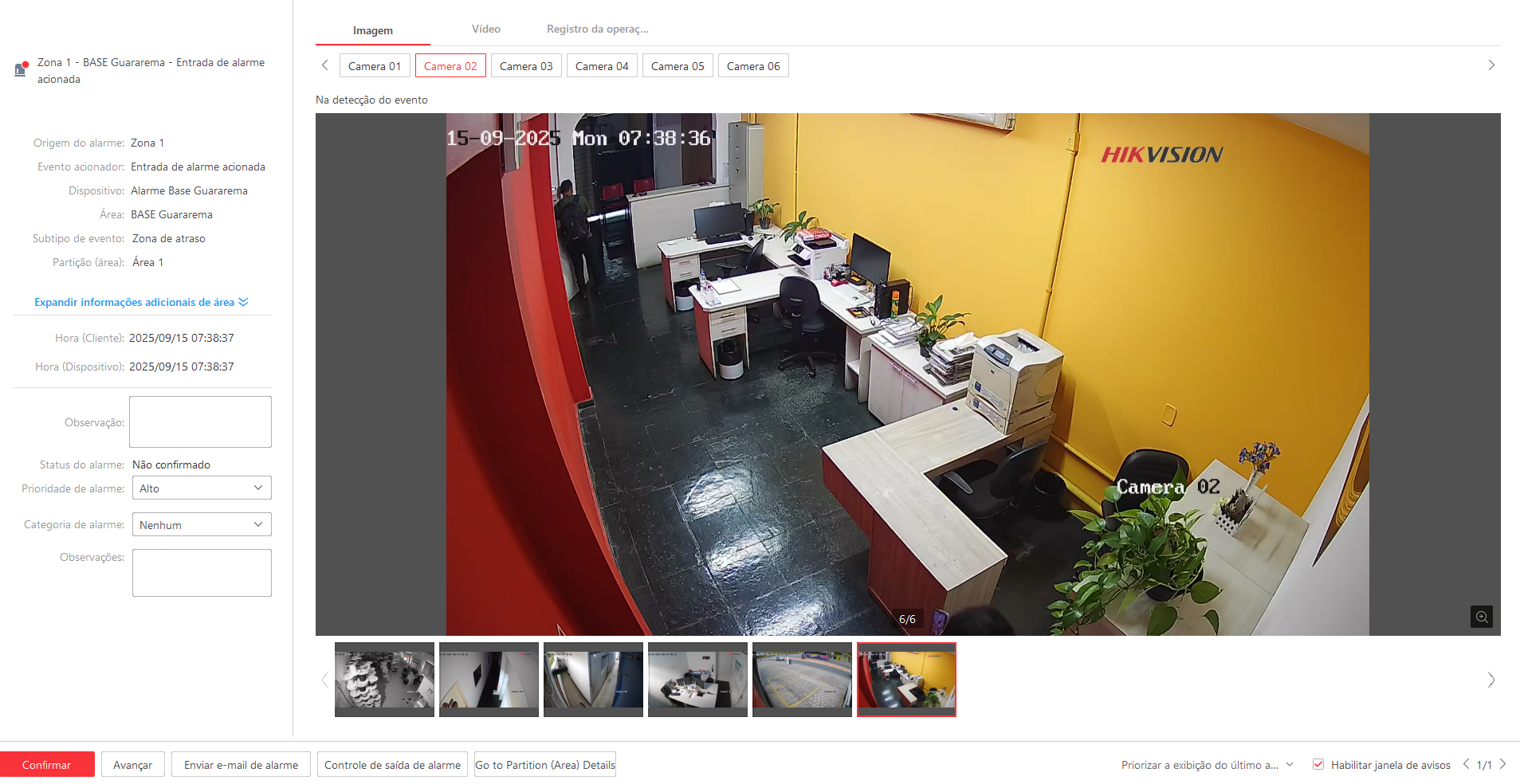 Imagem da ocorrência