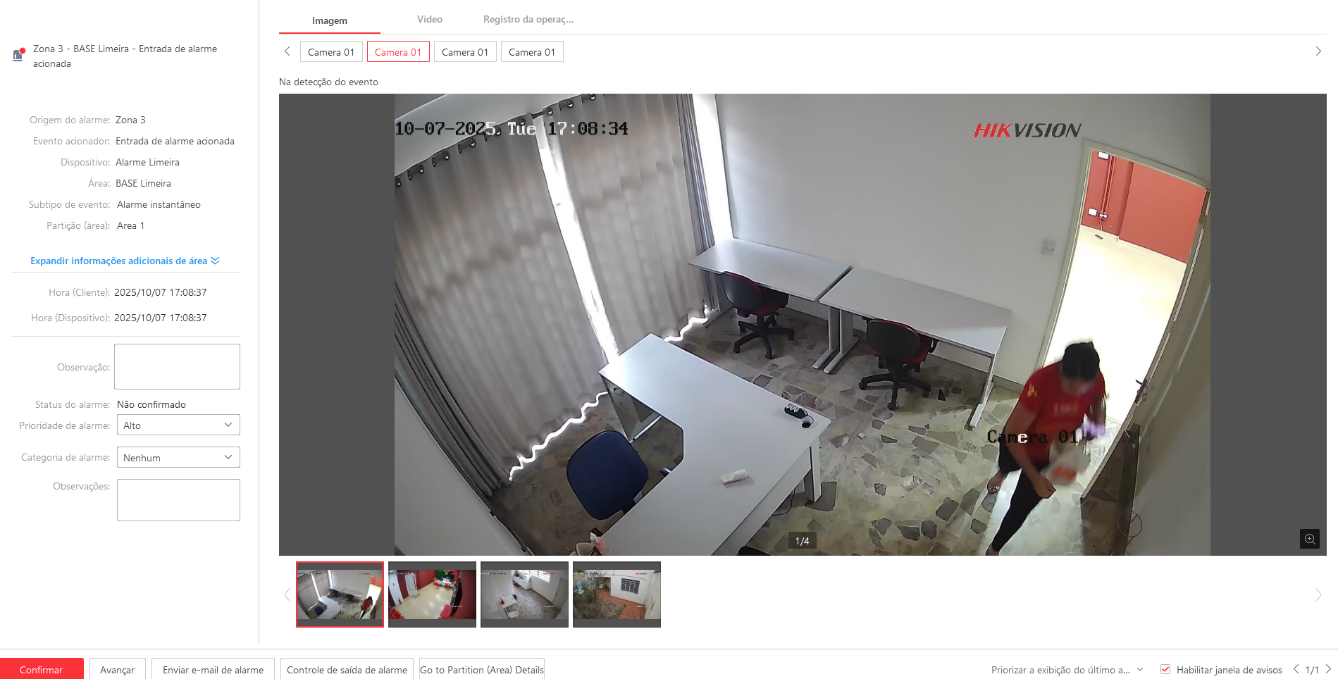 Imagem da ocorrência