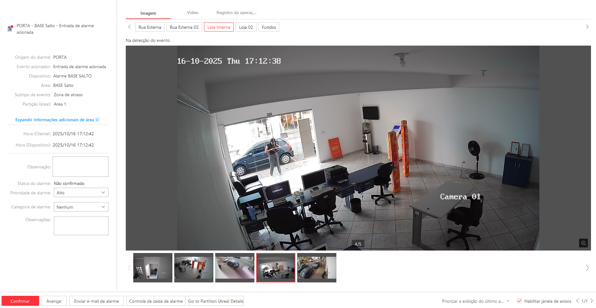 Imagem da ocorrência