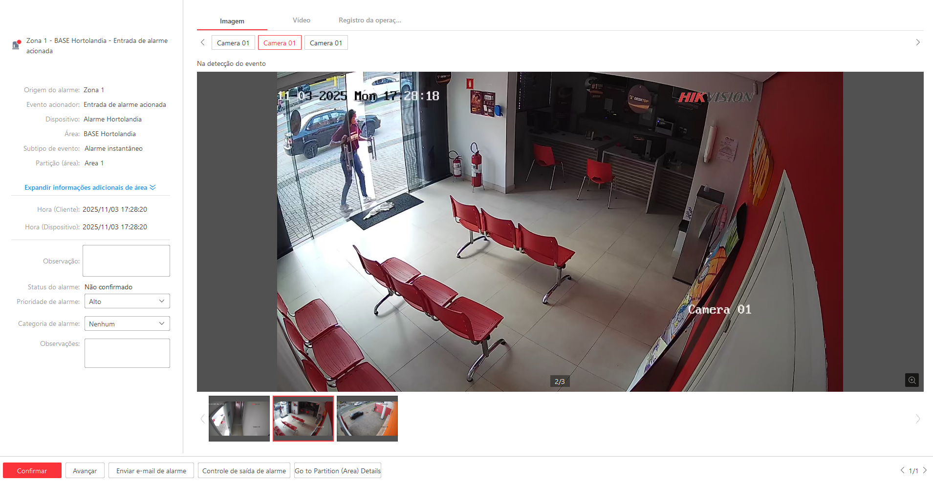 Imagem da ocorrência