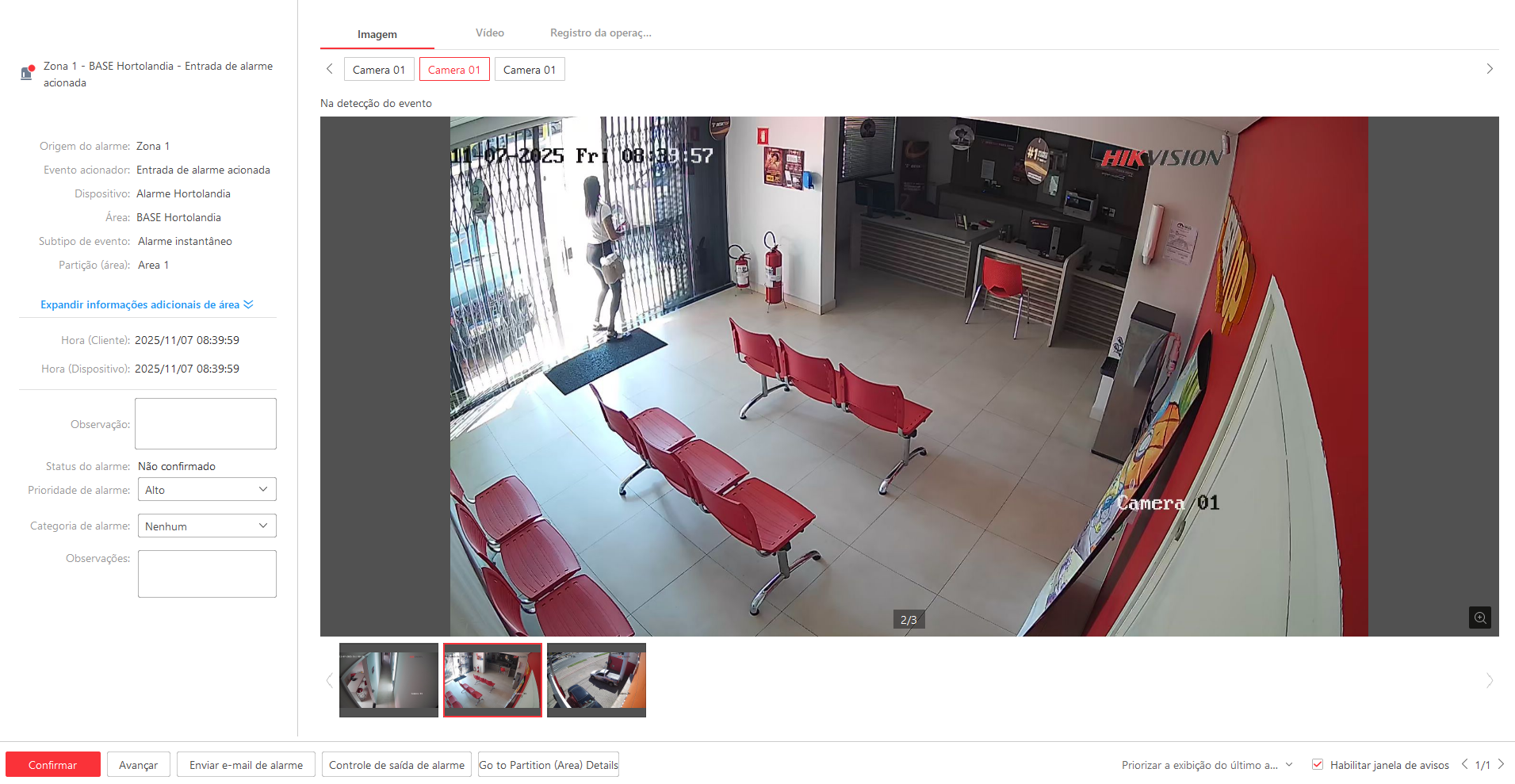 Imagem da ocorrência