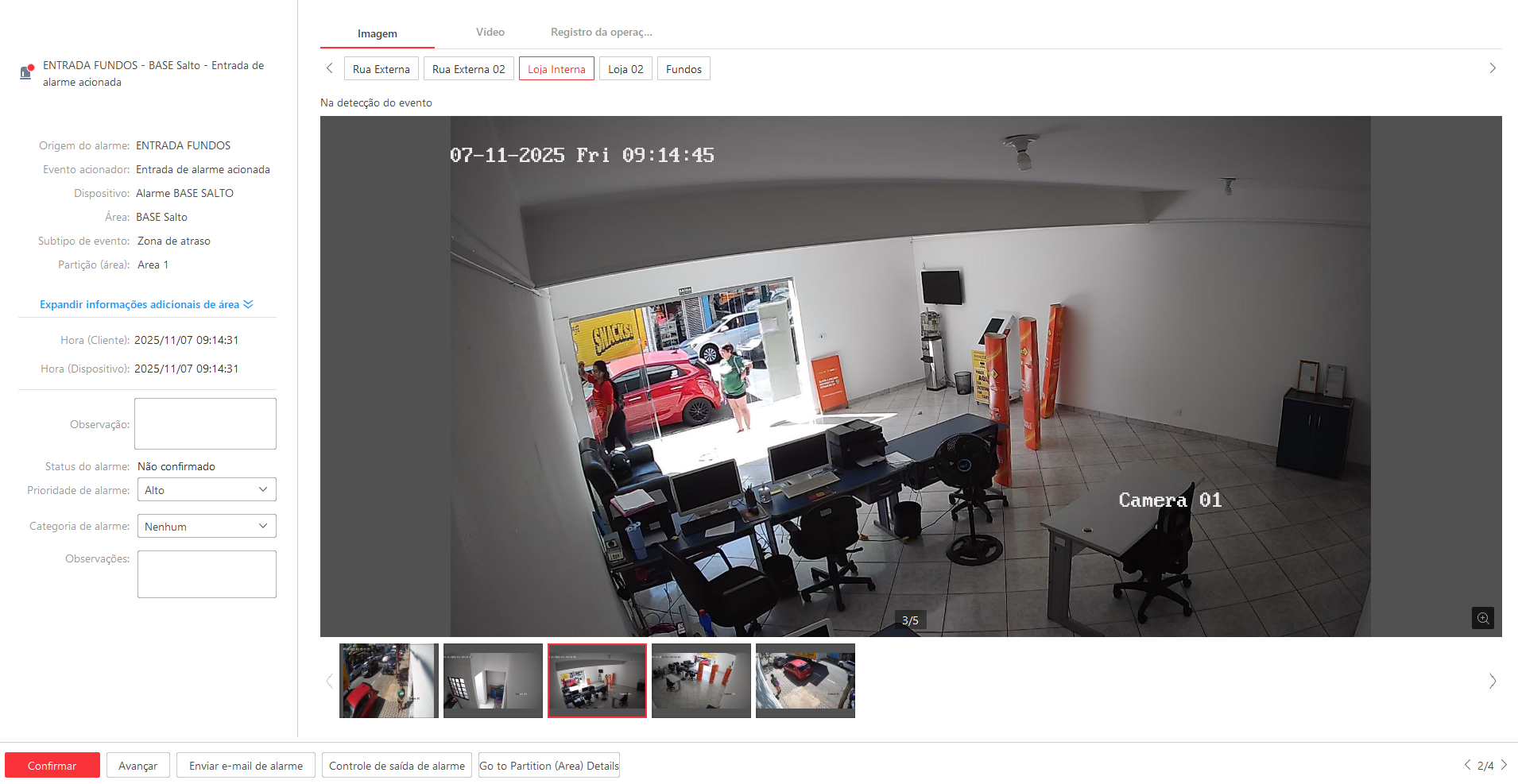 Imagem da ocorrência