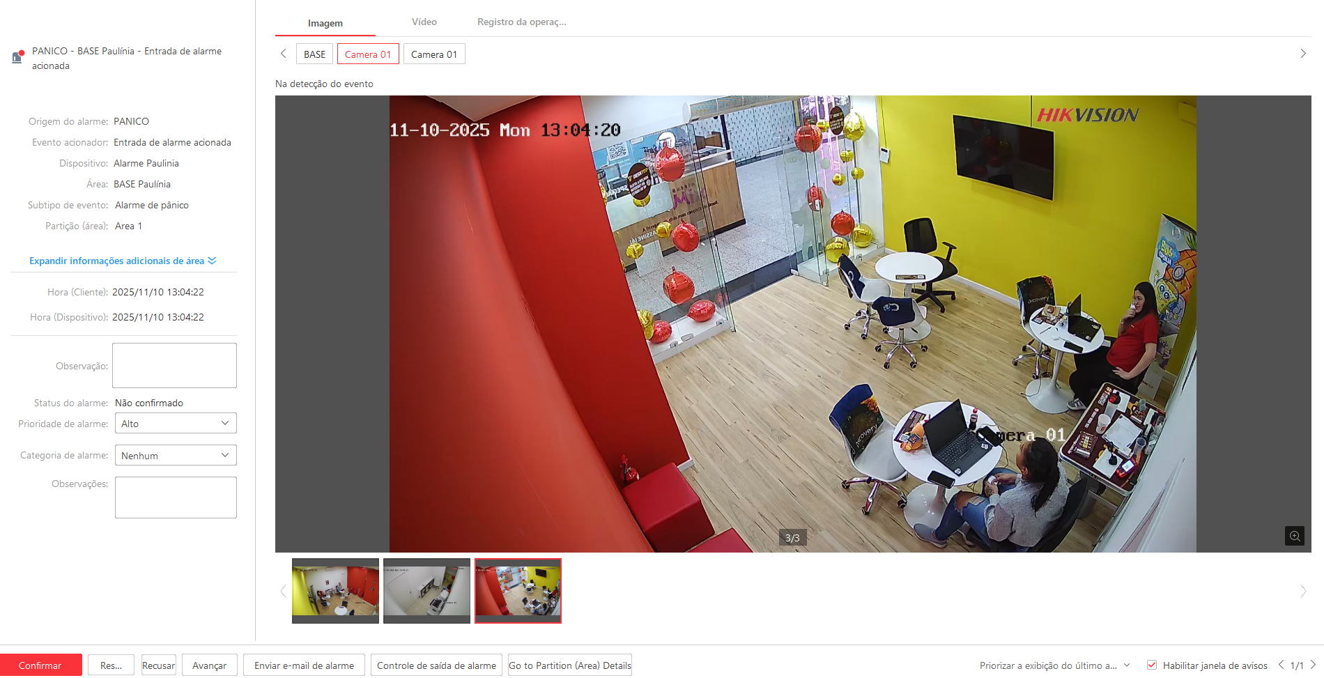 Imagem da ocorrência