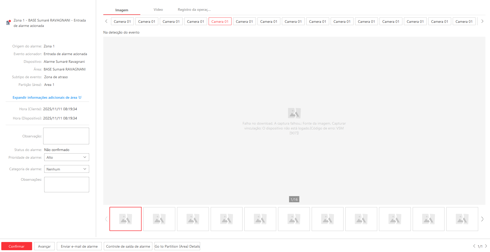 Imagem da ocorrência