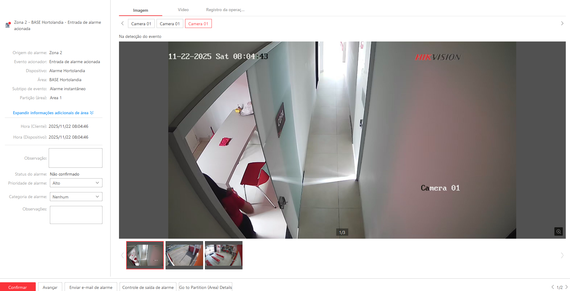 Imagem da ocorrência