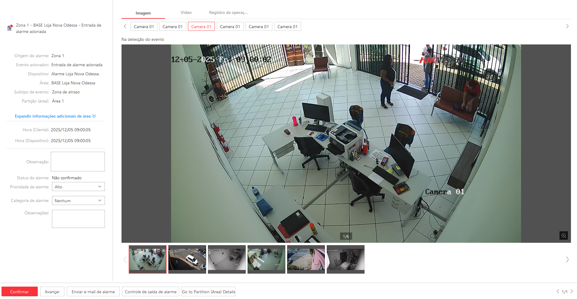 Imagem da ocorrência