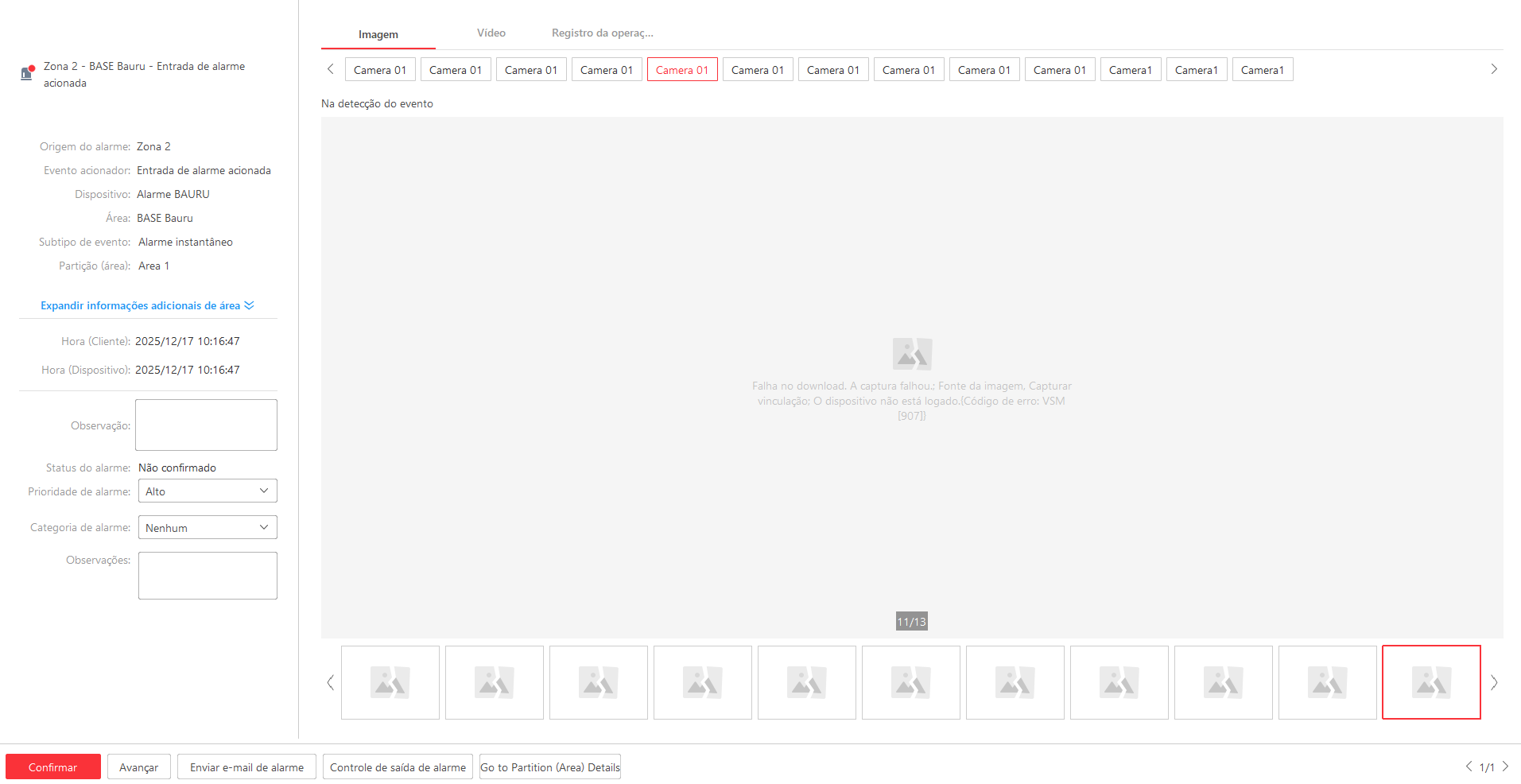 Imagem da ocorrência