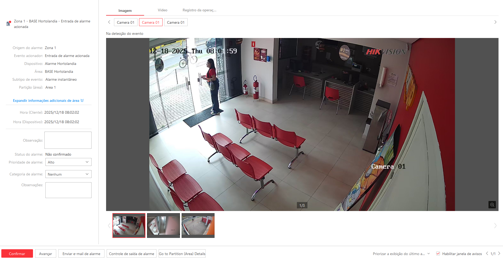 Imagem da ocorrência