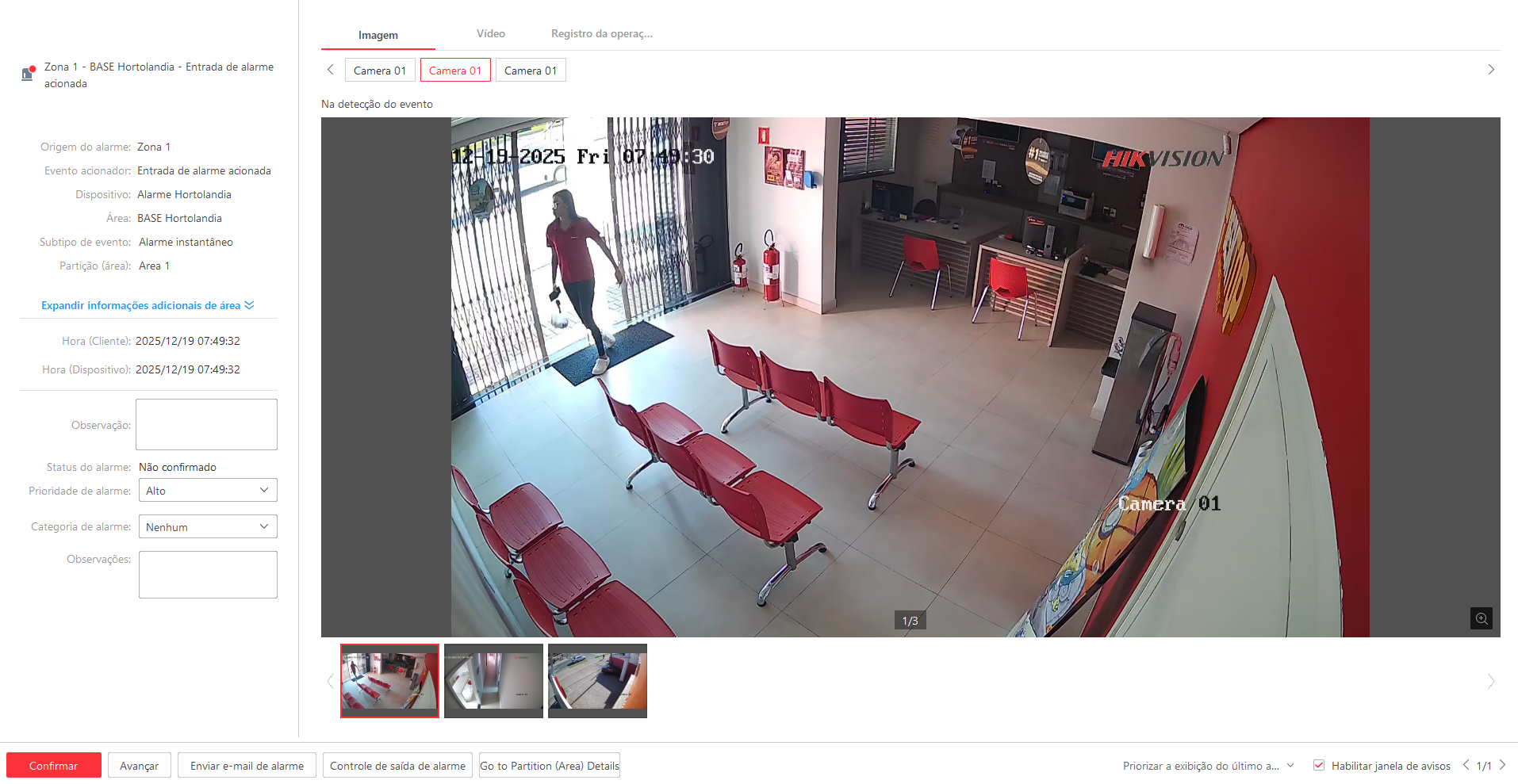 Imagem da ocorrência