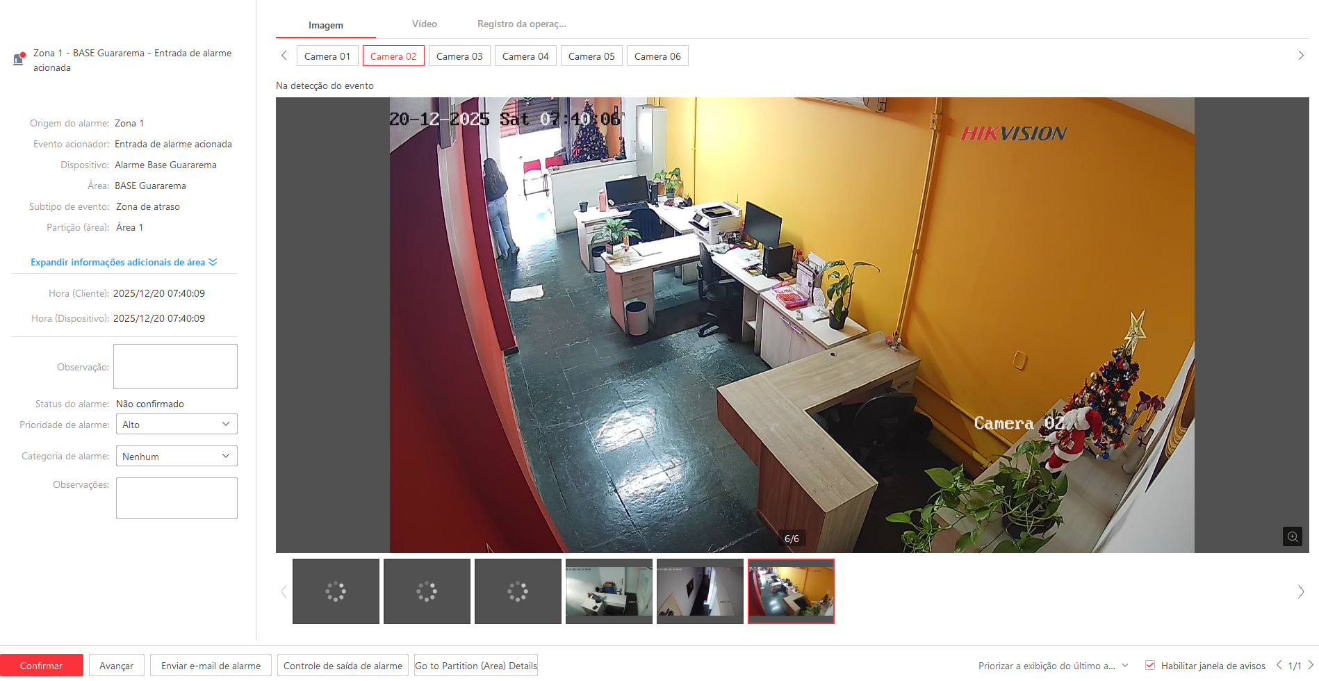 Imagem da ocorrência