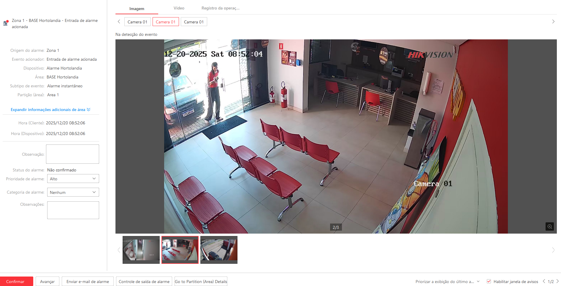 Imagem da ocorrência