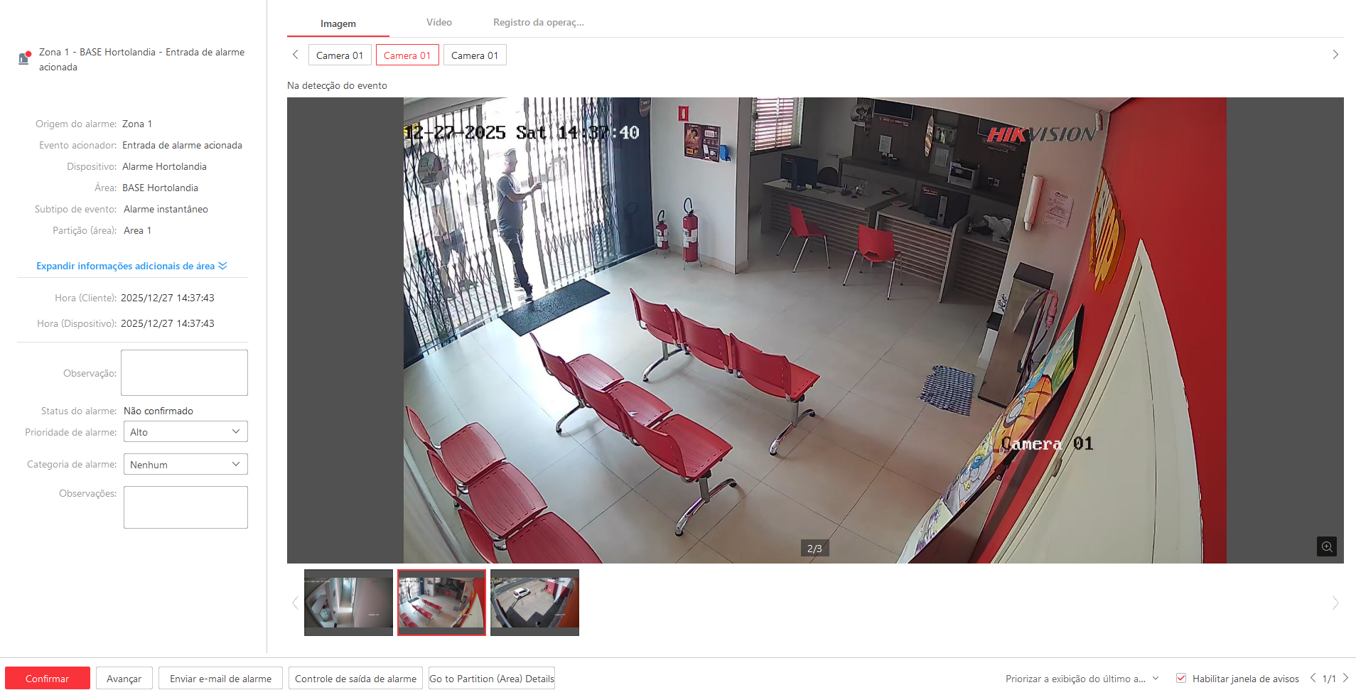 Imagem da ocorrência