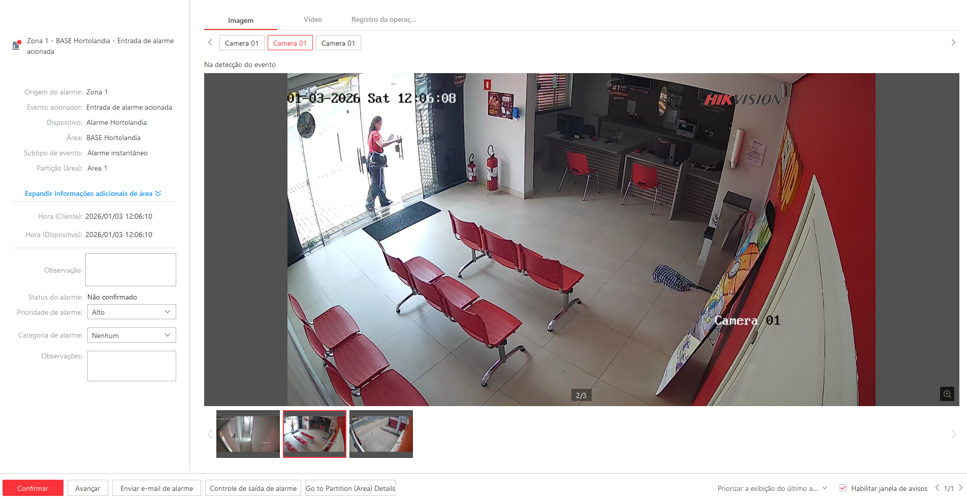 Imagem da ocorrência