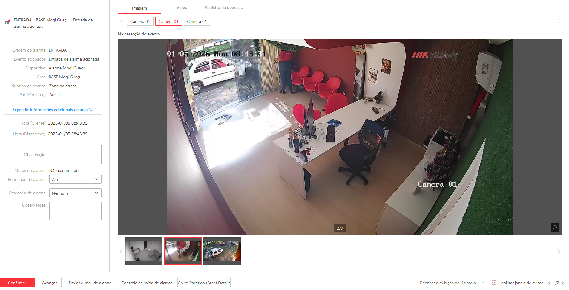 Imagem da ocorrência