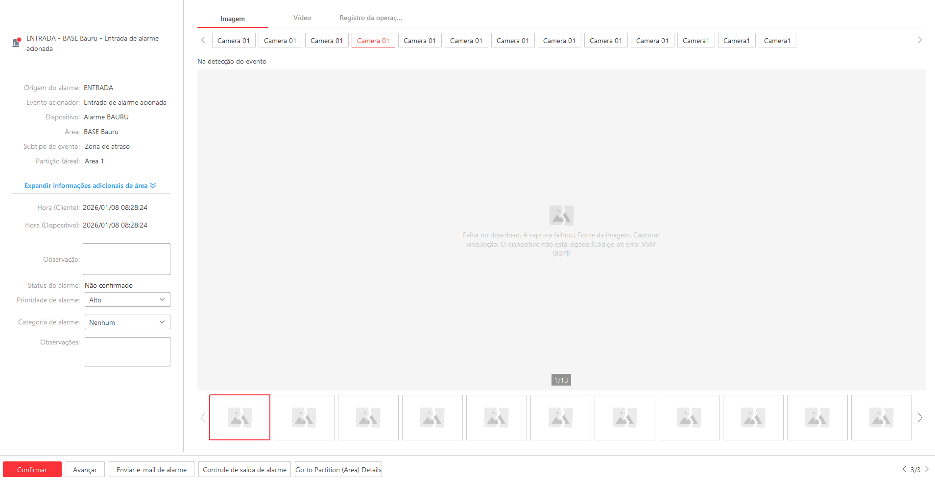 Imagem da ocorrência