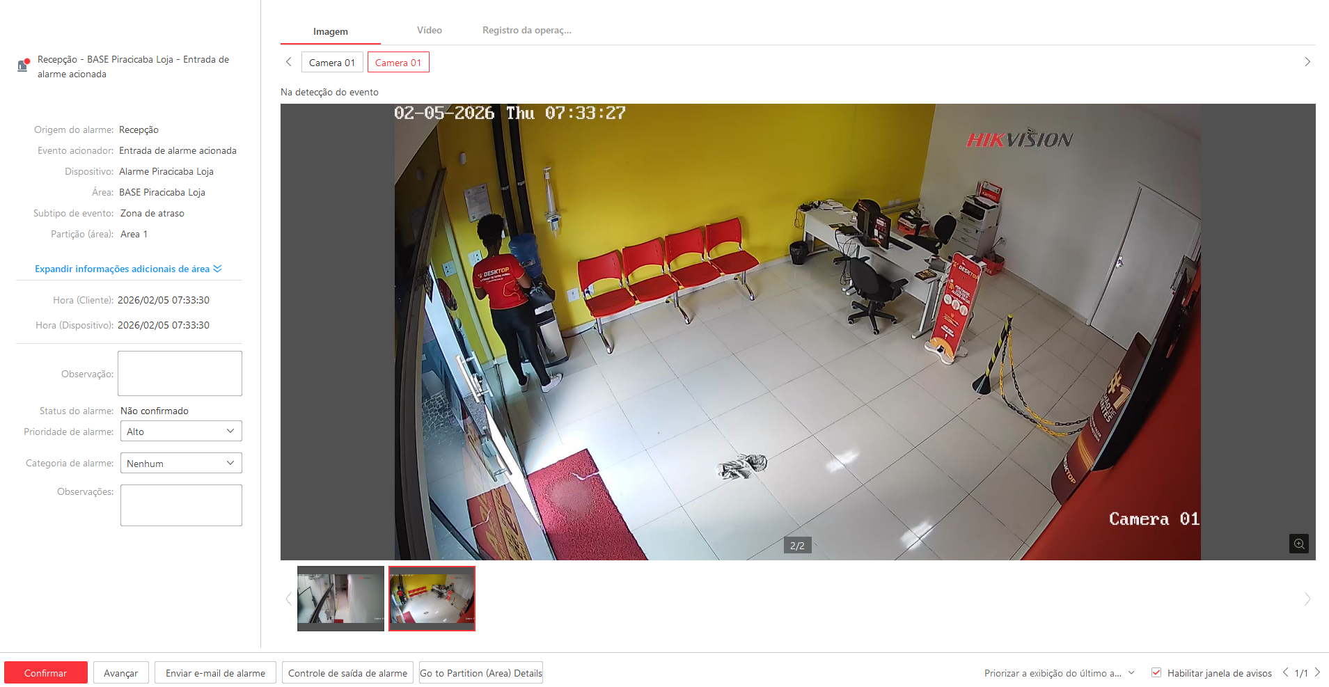 Imagem da ocorrência