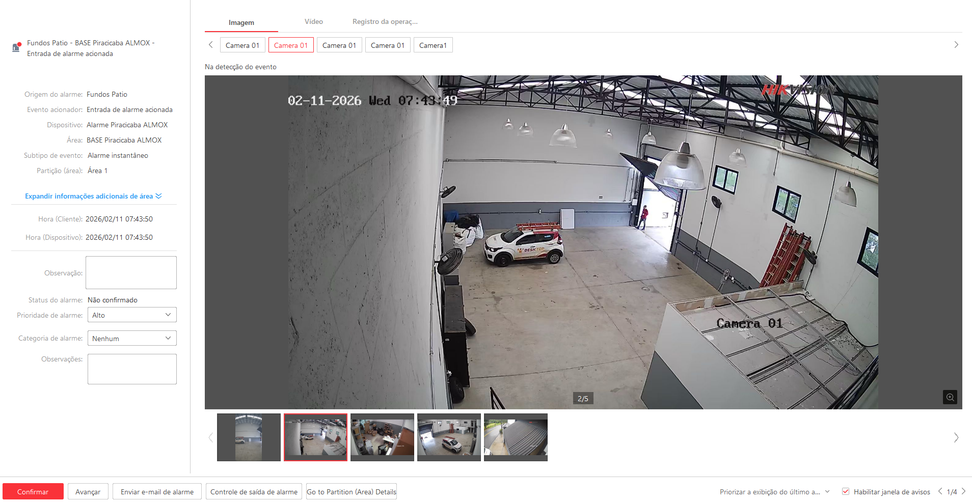 Imagem da ocorrência