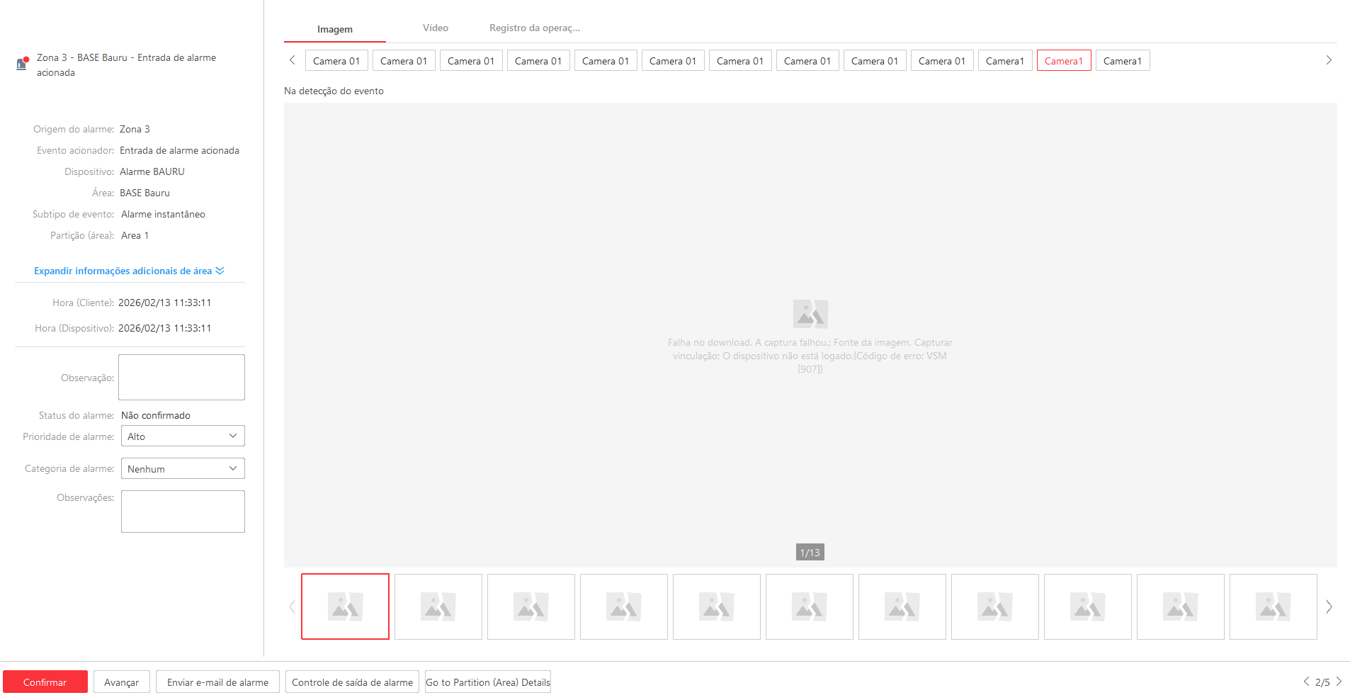Imagem da ocorrência