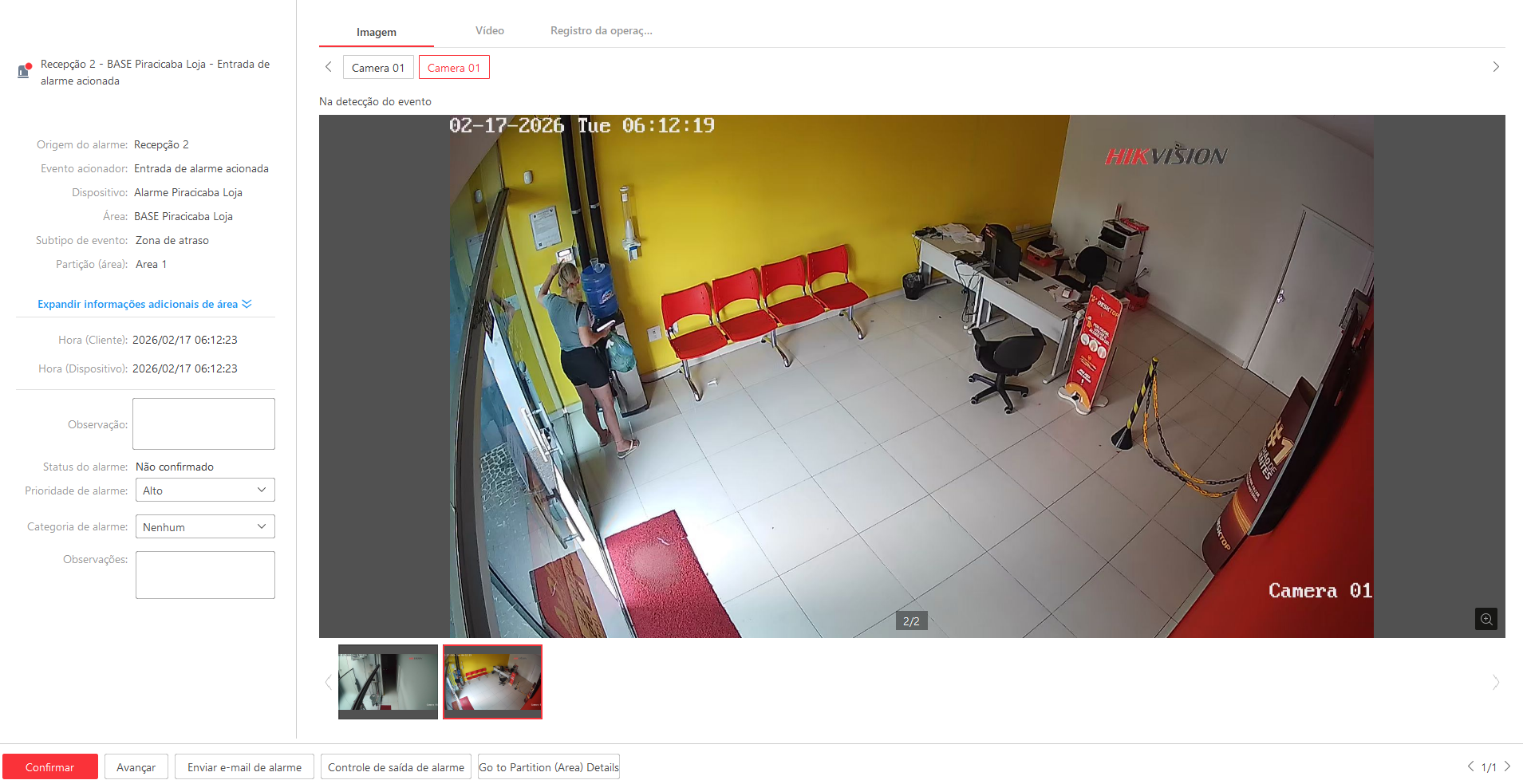 Imagem da ocorrência