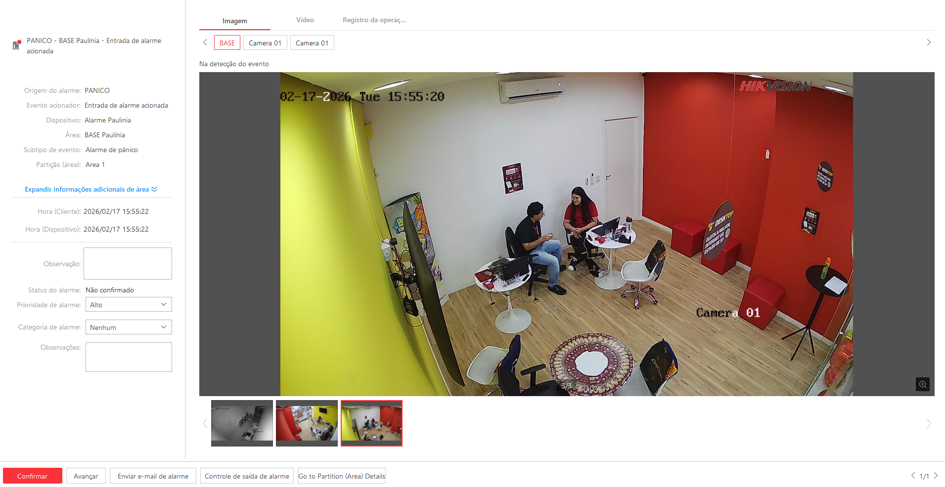 Imagem da ocorrência