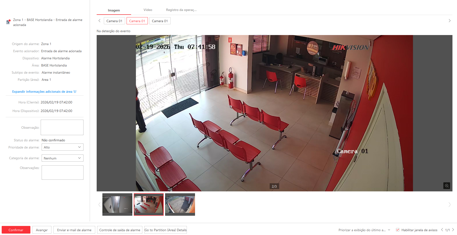 Imagem da ocorrência