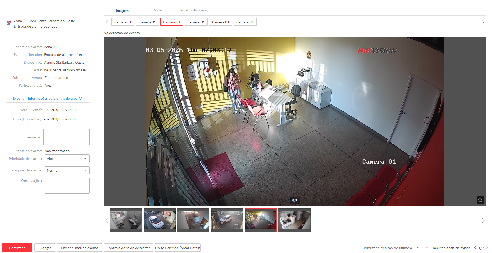 Imagem da ocorrência