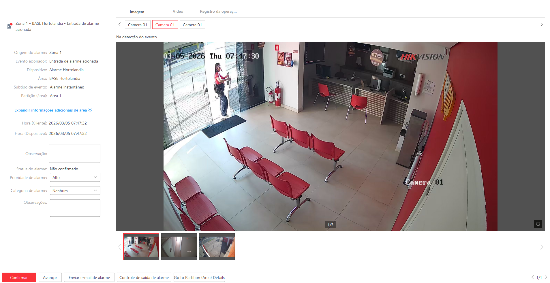 Imagem da ocorrência