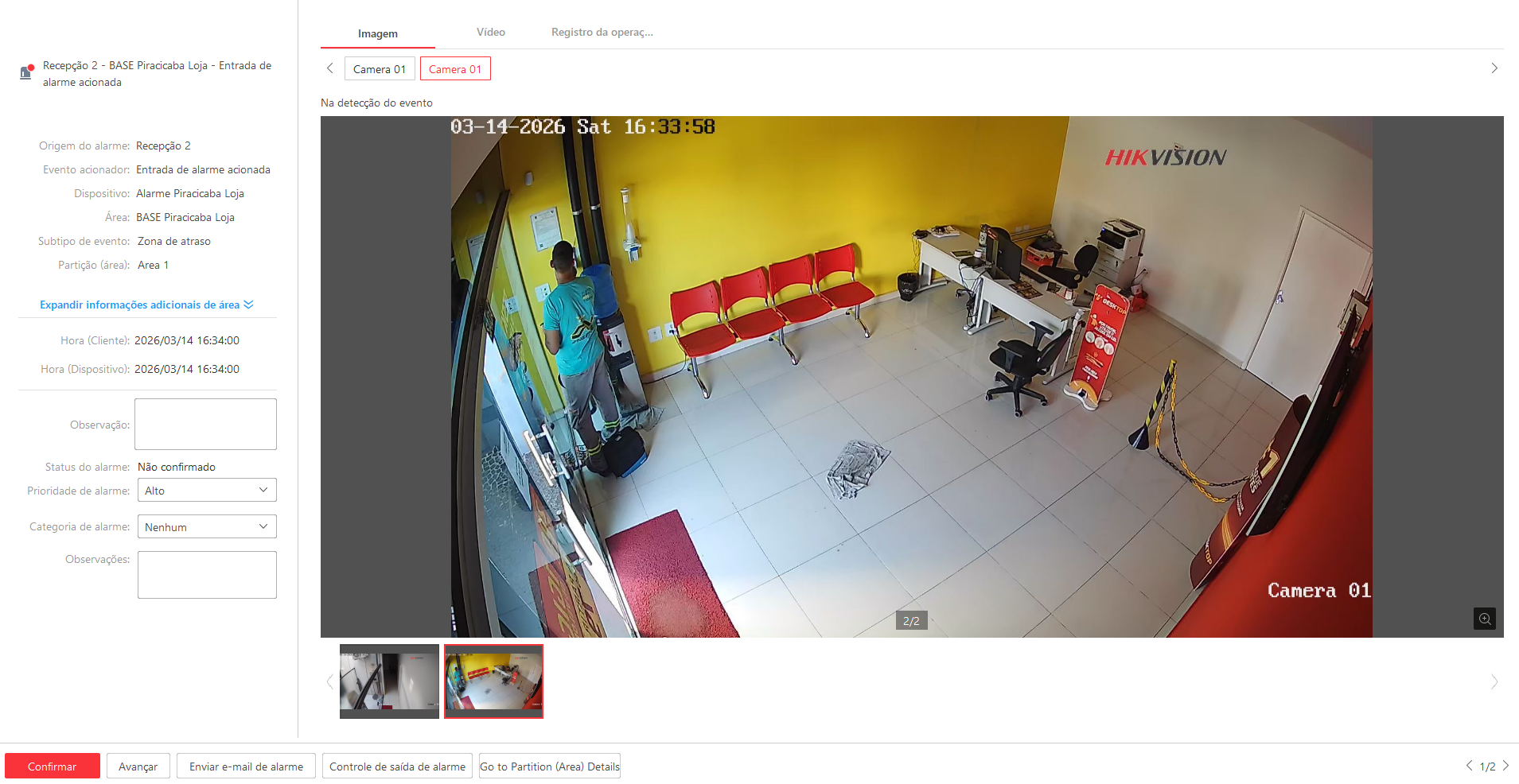 Imagem da ocorrência