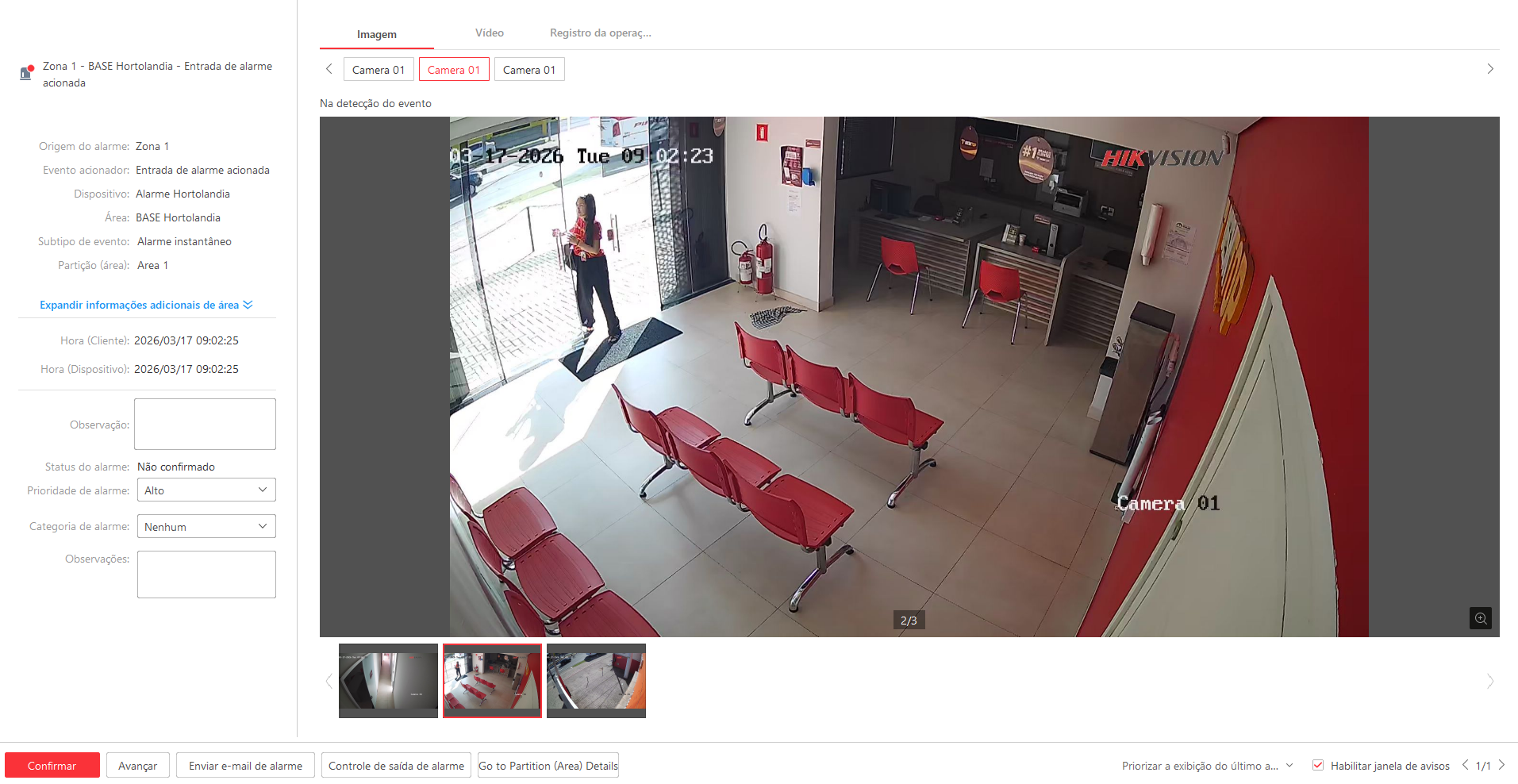 Imagem da ocorrência