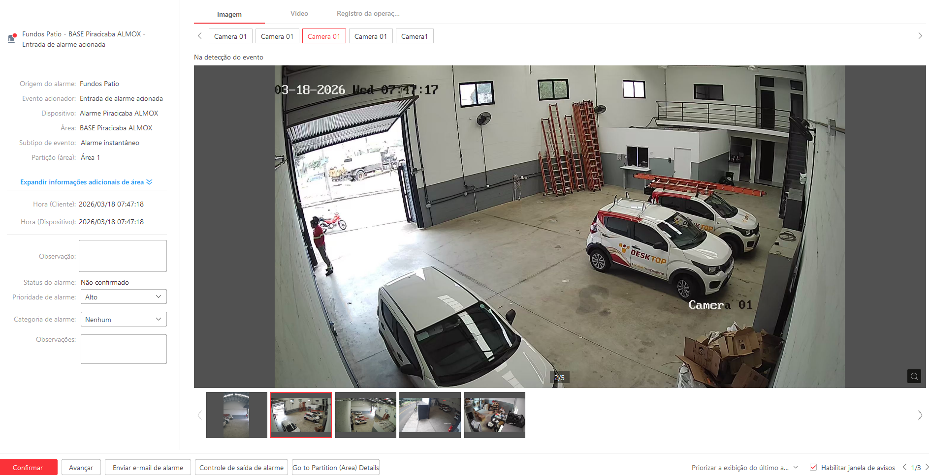 Imagem da ocorrência