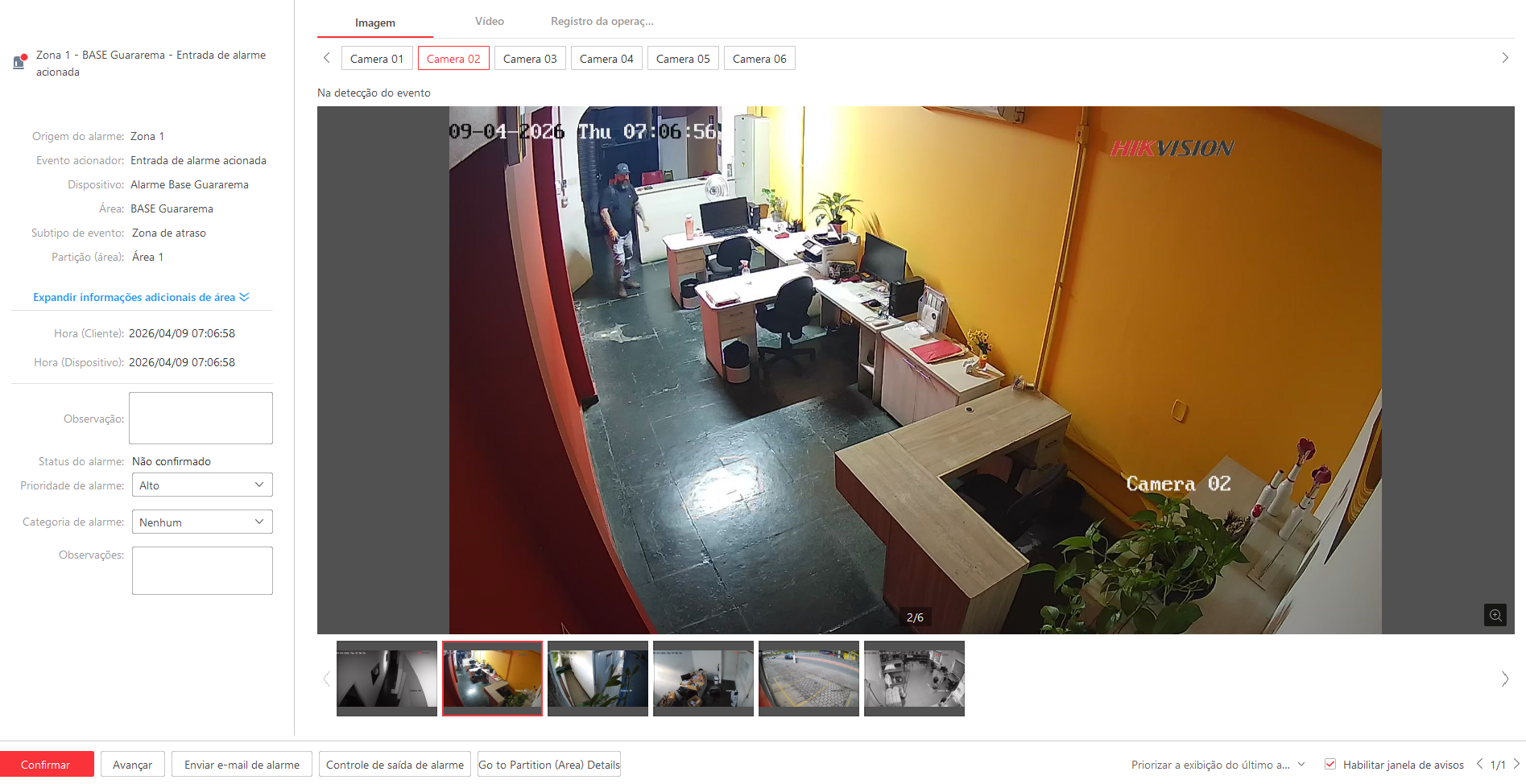 Imagem da ocorrência