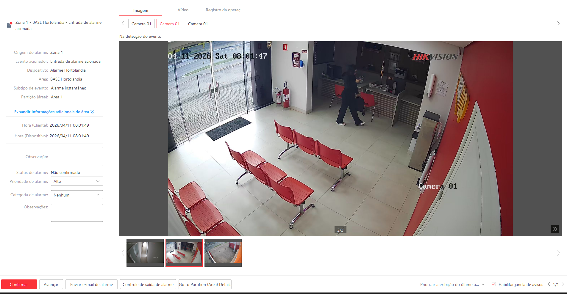 Imagem da ocorrência