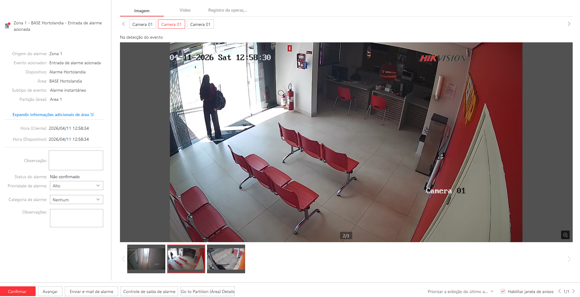 Imagem da ocorrência