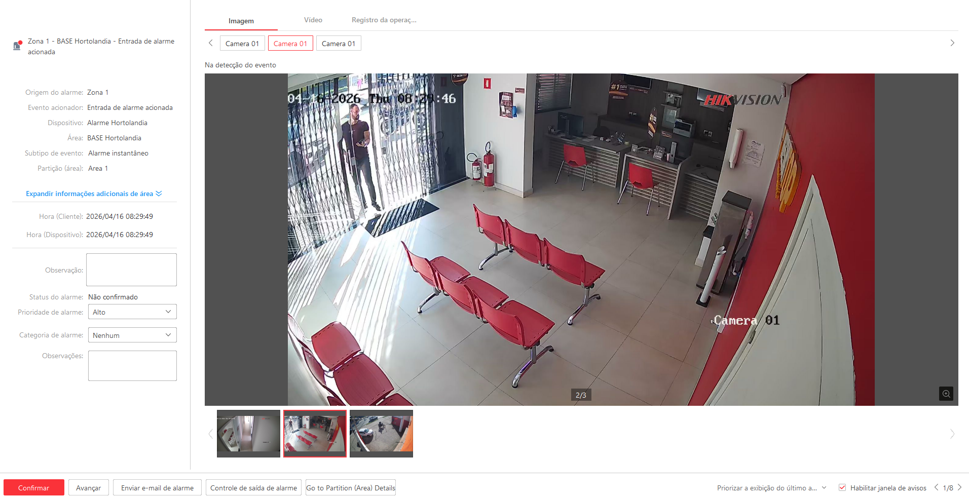 Imagem da ocorrência