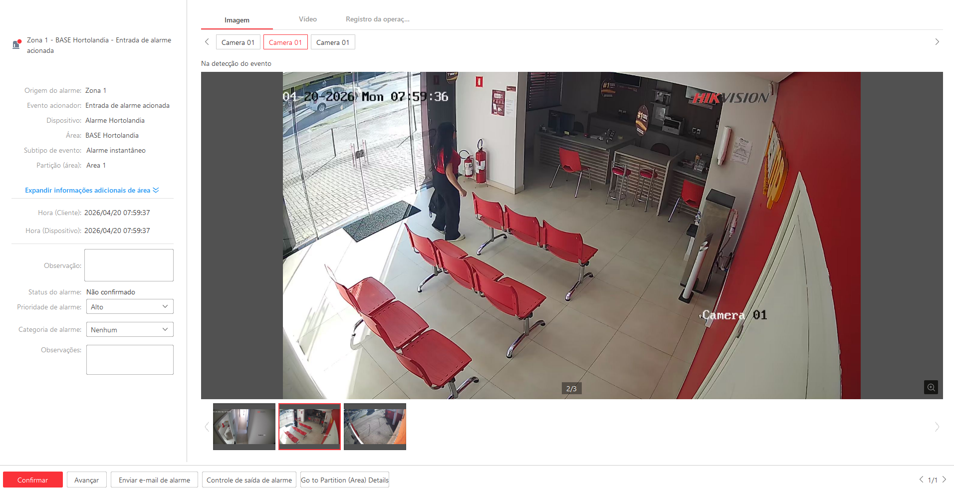 Imagem da ocorrência