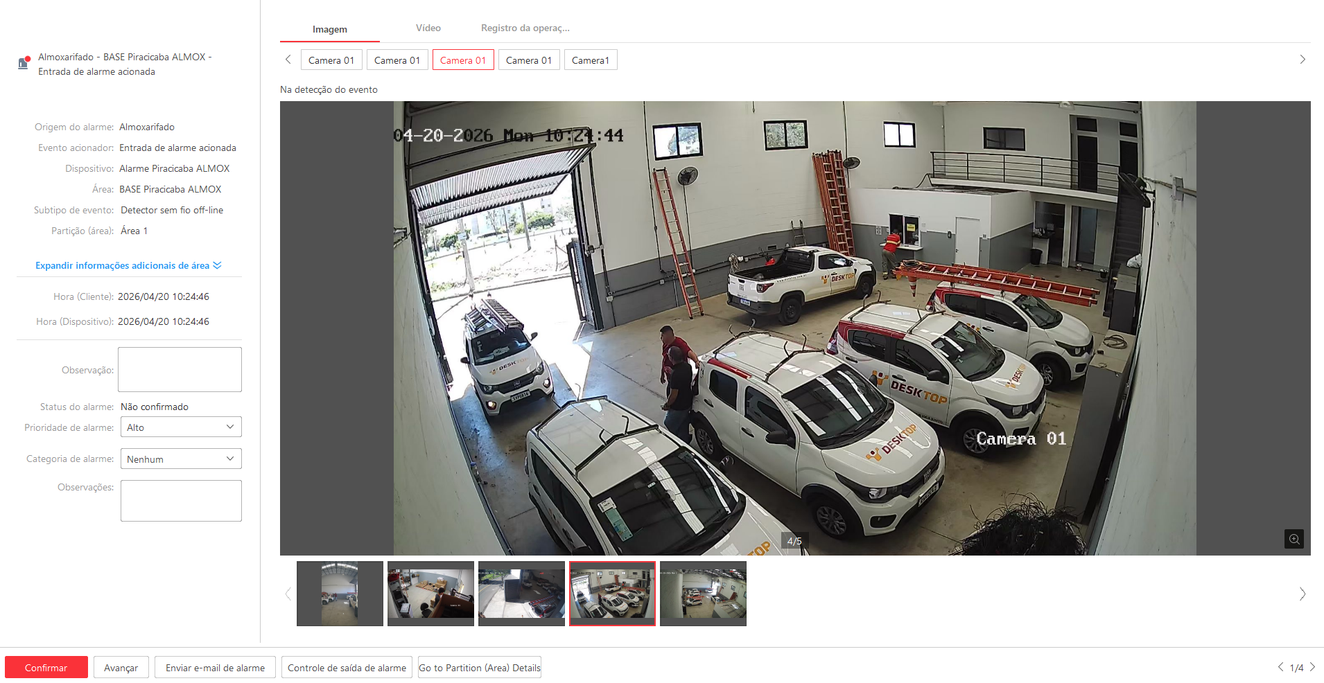 Imagem da ocorrência