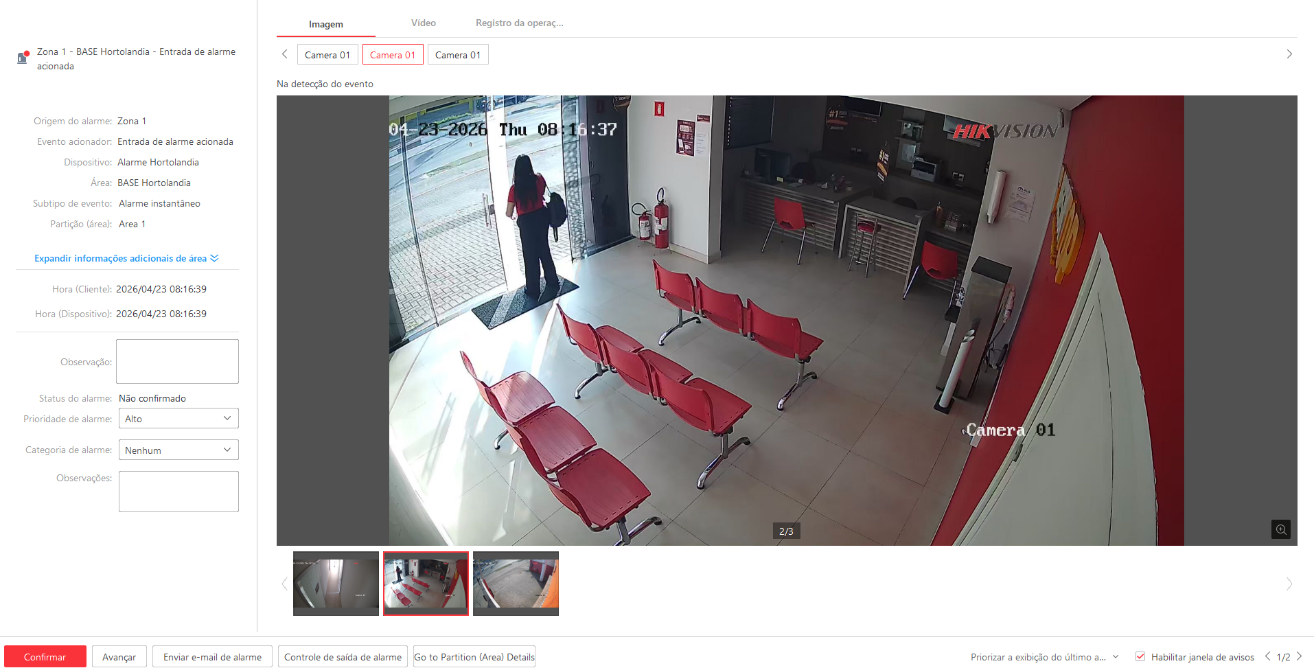 Imagem da ocorrência