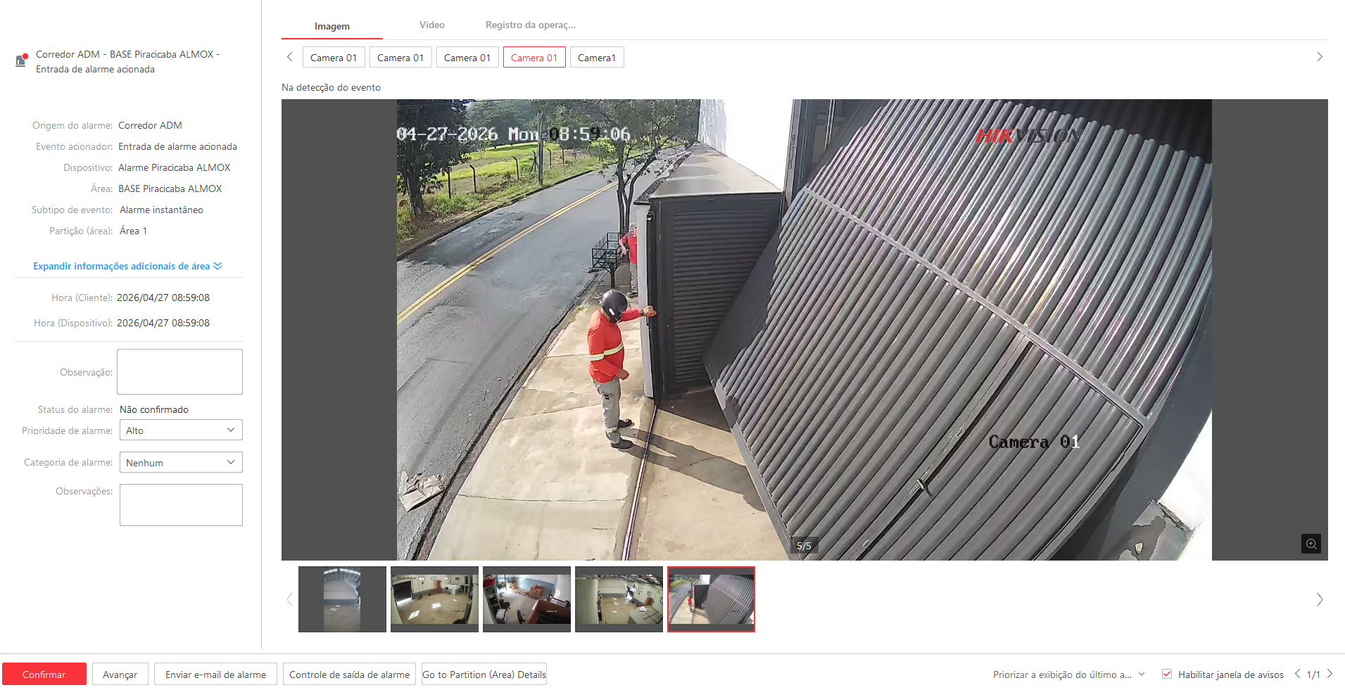 Imagem da ocorrência