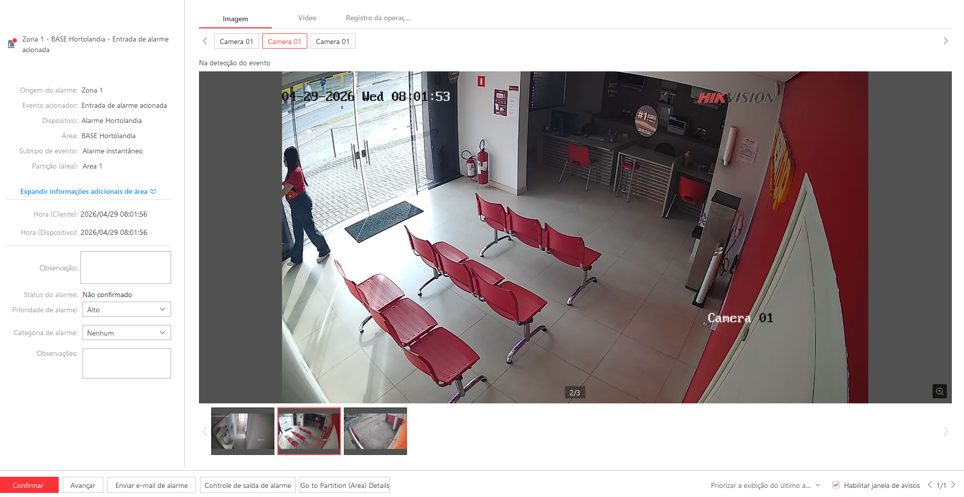 Imagem da ocorrência