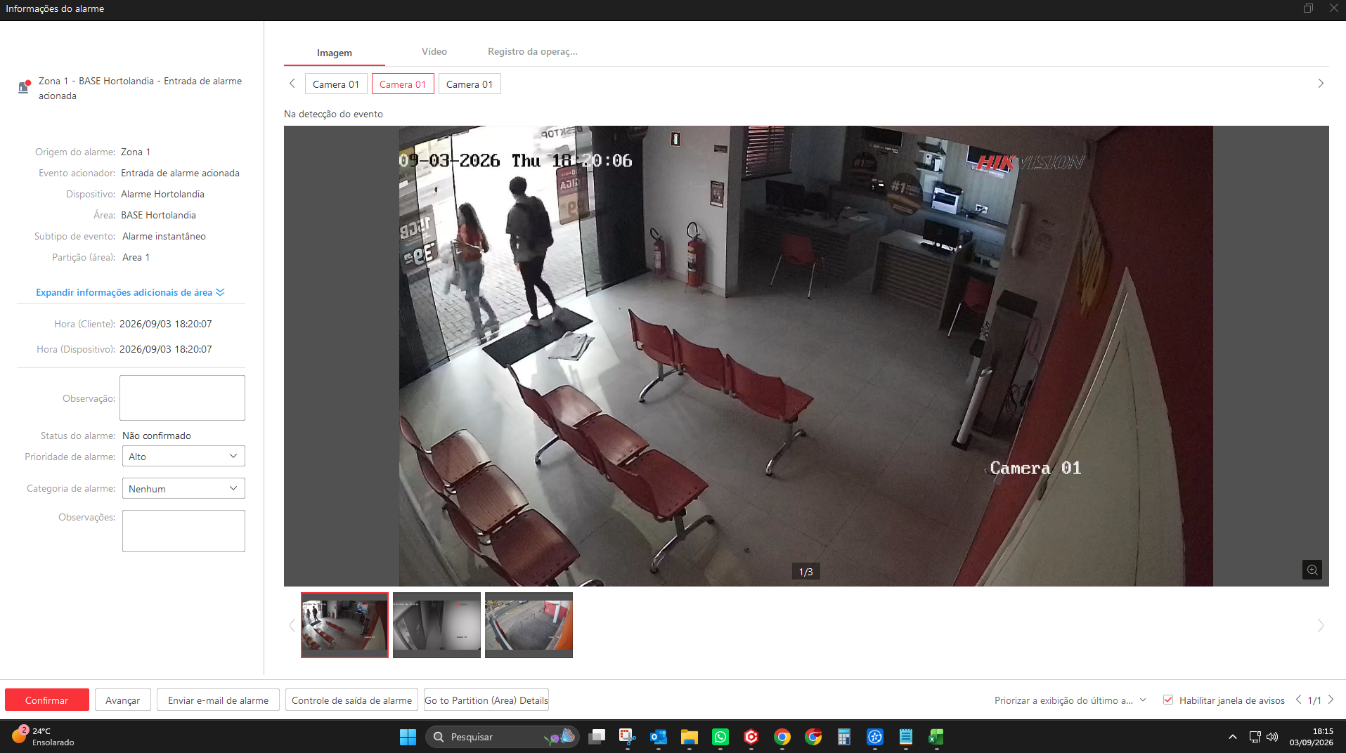 Imagem da ocorrência